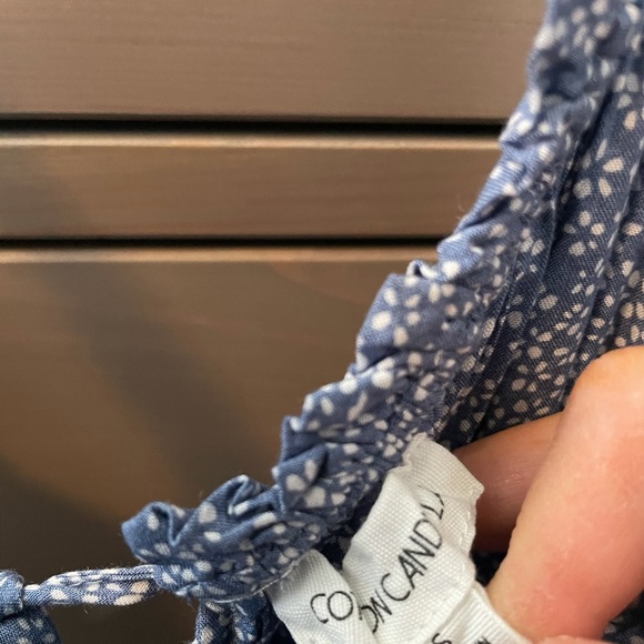 Cute blue dress with floral print - Picture 2 of 2